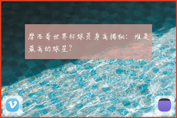 摩洛哥世界杯球员身高揭秘:谁是最高的球星?